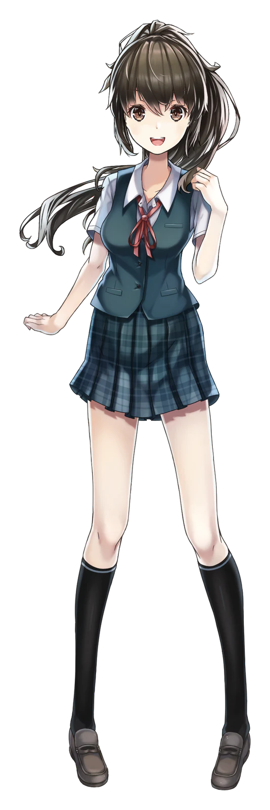 Full-body artwork of Risa Oshibe