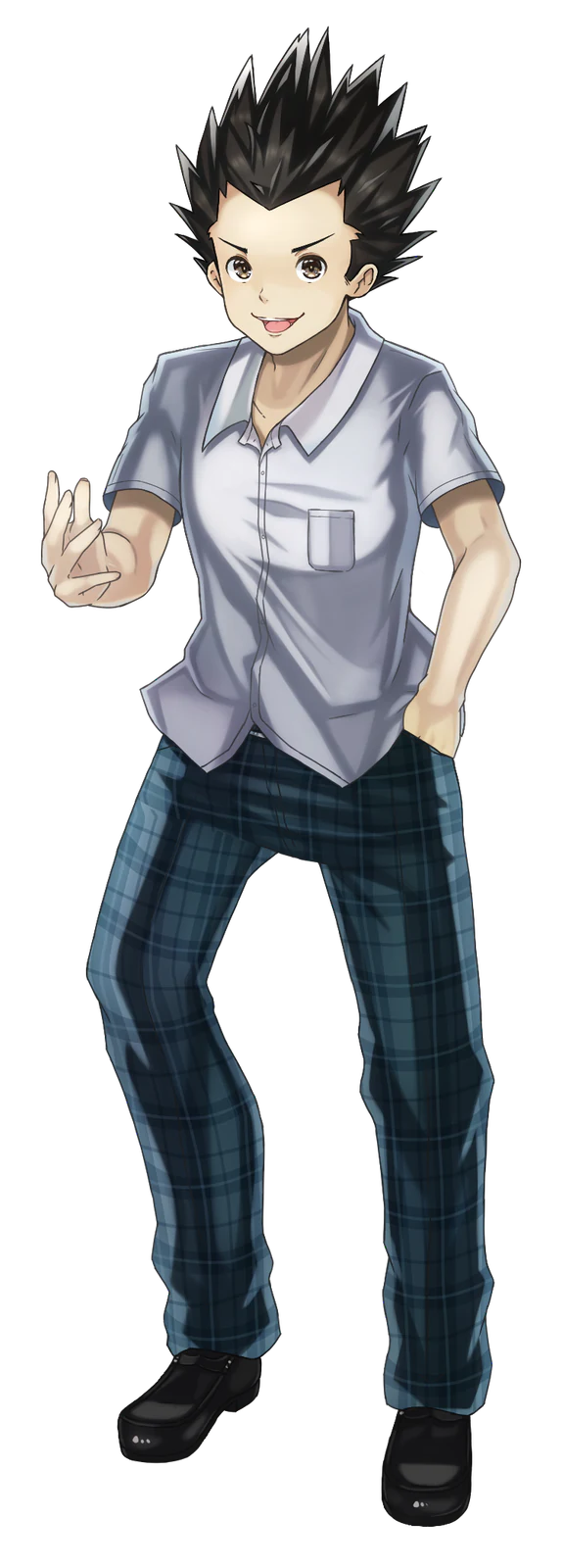 Full-body artwork of Tsuda
